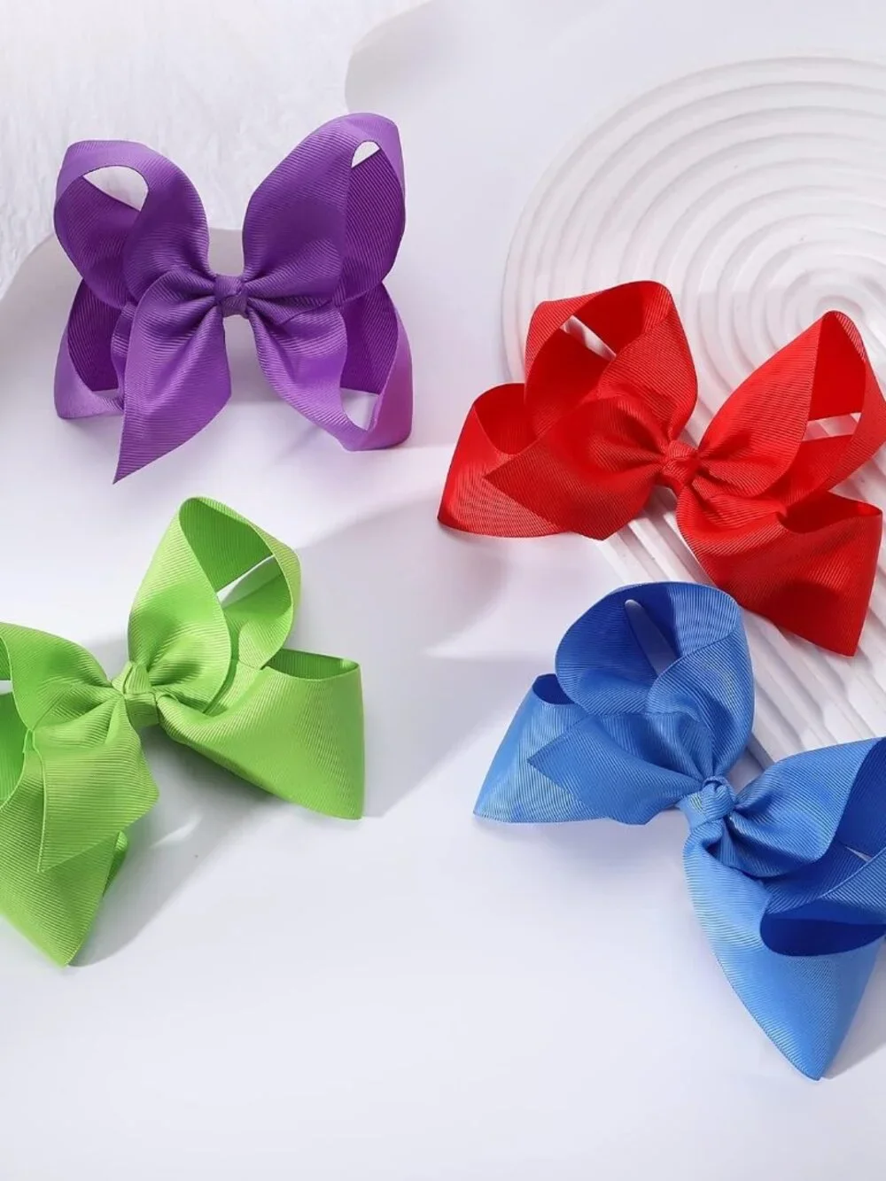30PCS Big 6 Inch Hair Bows for Girls Grosgrain Ribbon Toddler Hair Accessories w